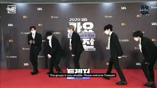 FULL TREASURE RED CARPET INTERVIEW IN SBS GAYO DAEJEON 2020 [ENG SUB]