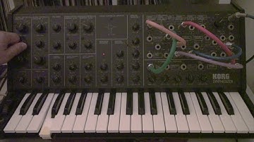Korg MS-20 a simple techno loop 20 #korgms20