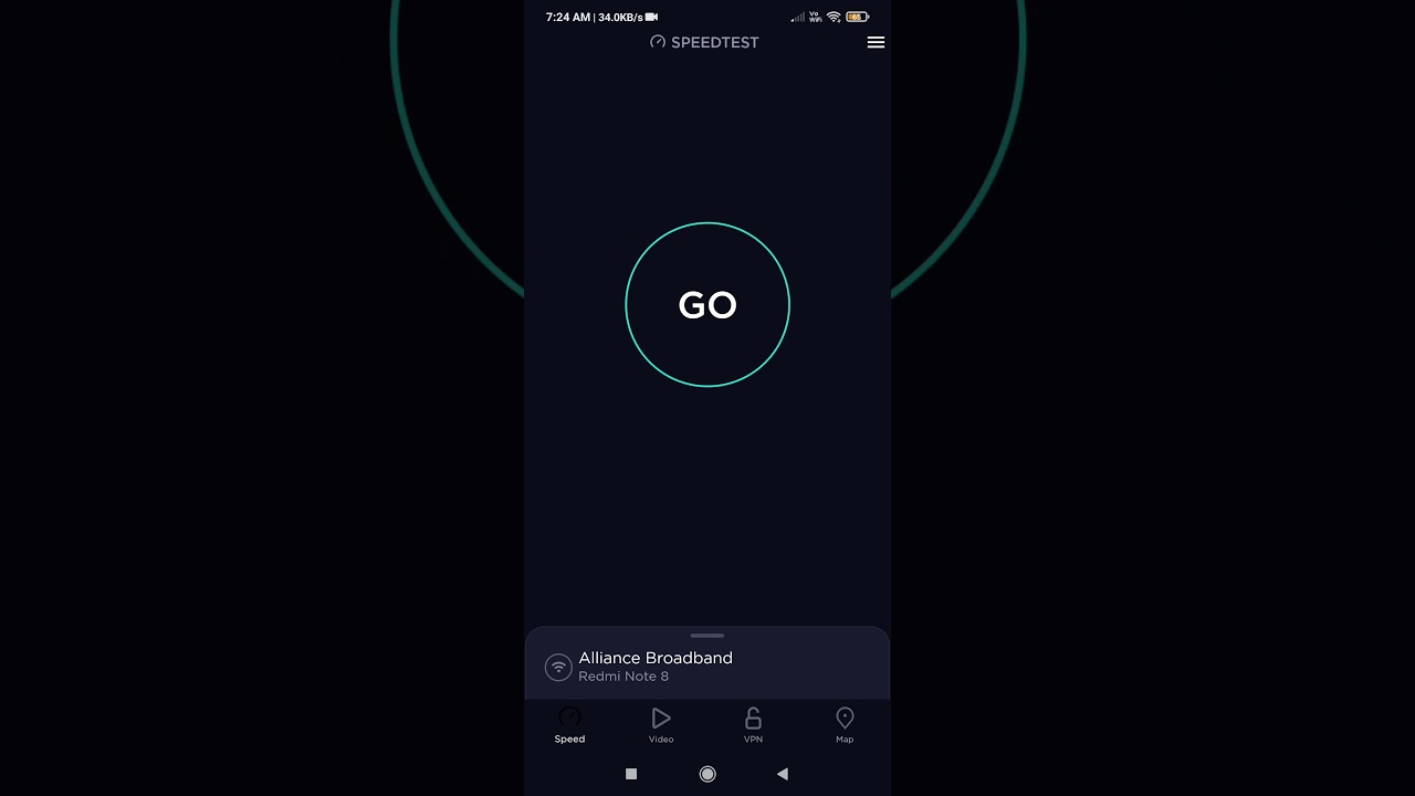 Alliance Broadband 60 Mbps plan October Speed test 
