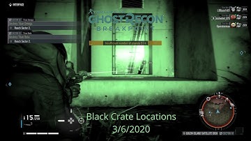 GHOST RECON BREAKPOINT Raid Black Crate Locations(3 June 2020)