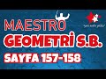 Maestro TYT-AYT Geometri S.B. Sayfa 157-158 Çözümleri - APOTEMİ YAYINLARI