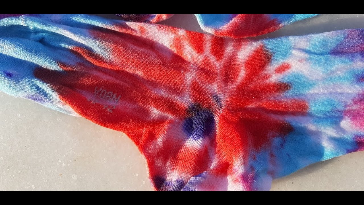 Batik Boyama Çorap Yapımı ( Tie Dye Socks) YouTube