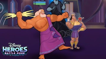 Disney Heroes Battle Mode ZEUS YELLOW, RED SKILL AND FRIENDS Gameplay Walkthrough