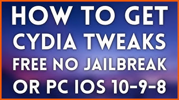 How To Get Cydia Tweaks [FREE] No JailBreak Or Pc IOS 10-9-8