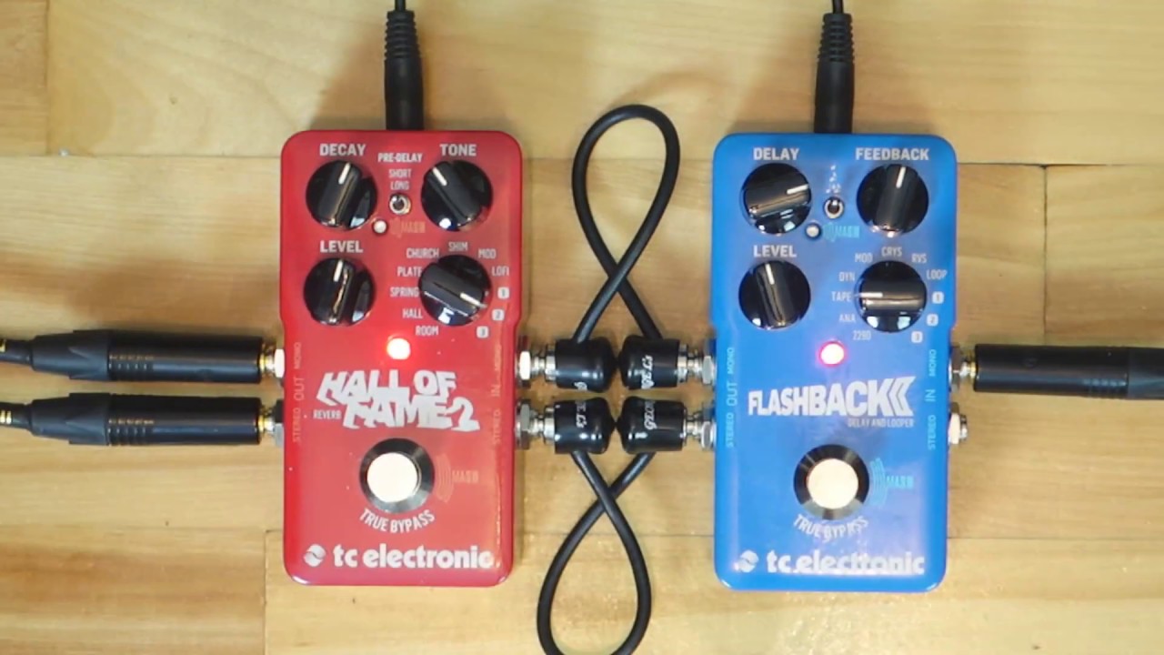 ギター tc electronic Flashback & Hall of Fame Double MASH - TC Electronic Flashback II + Hall of Fame II (fun