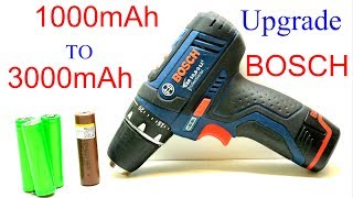 BOSCH Upgrade Battery / Change Old Dead Li Ion Cell / GSR BAT411