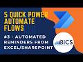 5 Quick Power Automate Flows - Flow #3: Automated Reminders from Excel and Sharepoint
