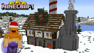 I Built SANTAS Workshop In Minecraft! Minecraft Let&#39;s Play Episode 20...