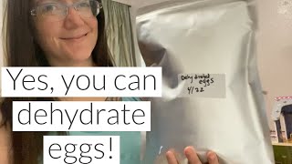 How To Dehydrate Eggs & How To Store Them