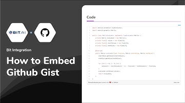 How to Embed Github Gists on Documents | Bit Docs - Bit.ai
