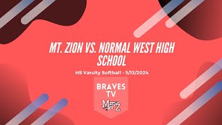 5/13/2024 Mt. Zion Varsity Softball vs. Normal West High School screenshot 3