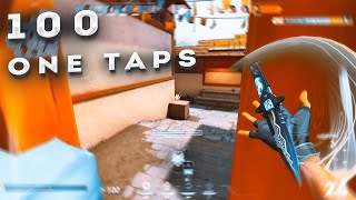 100 one taps in one video  VALORANT Edit