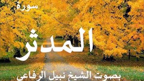 سورة المدثر بصوت الشيخ نبيل الرفاعي