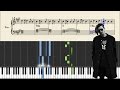 gnash - i hate you, i love you (ft. Olivia O'Brien) - Piano Tutorial + Sheets