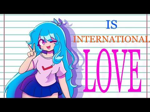 INTERNATIONAL LOVE (Boyfriend and Sky | FNF ) // meme animation