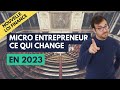 Micro entreprise  les changements pour 2023 2024 et 2025 bicbnc