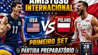 First Set | USA vs POLAND FRIENDLY MATCH #viral #volleyball #usa #poland