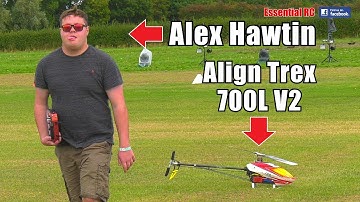 BIG 3D AERO ALIGN Trex 700L V2 Electric RC HELI piloted by ALEX HAWTIN