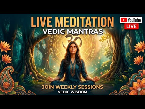 Cover 🔴 LIVE Meditation Using Vedic Mantras | Powerful Chanting for Deep Peace