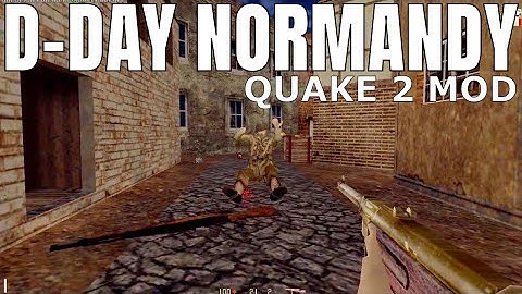 D-Day Normandy (Quake 2 Mod) Multiplayer Gameplay 2021
