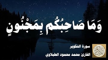 081 محمد محمود الطبلاوي - سورة التكوير