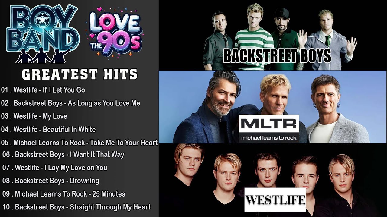 90's Boy Band Greatest Hits Love Songs Collection | Backstreet Boys, Westlife, MLTR Greatest Hi