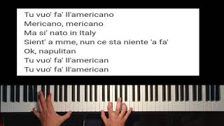 Video thumbnail of ""Tu vuo' fa' l'americano" - piano solo"