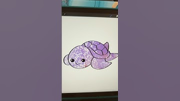 Making a Crysta Sea Turtle in PROCREATE! #procreate #art #digitalart #digital #draw #ipad #easydraw