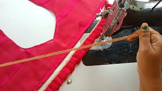 Simple And Easy Blouse Designs Blouse Designs Cutting And Sching Back Neck Blouse Design