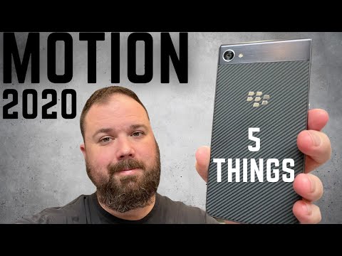 BlackBerry Motion - My 5 Favorite Features: BlackBerry 2020