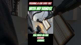 Quick Dent Fix Using Only Hands! | Paintless Dent Removal