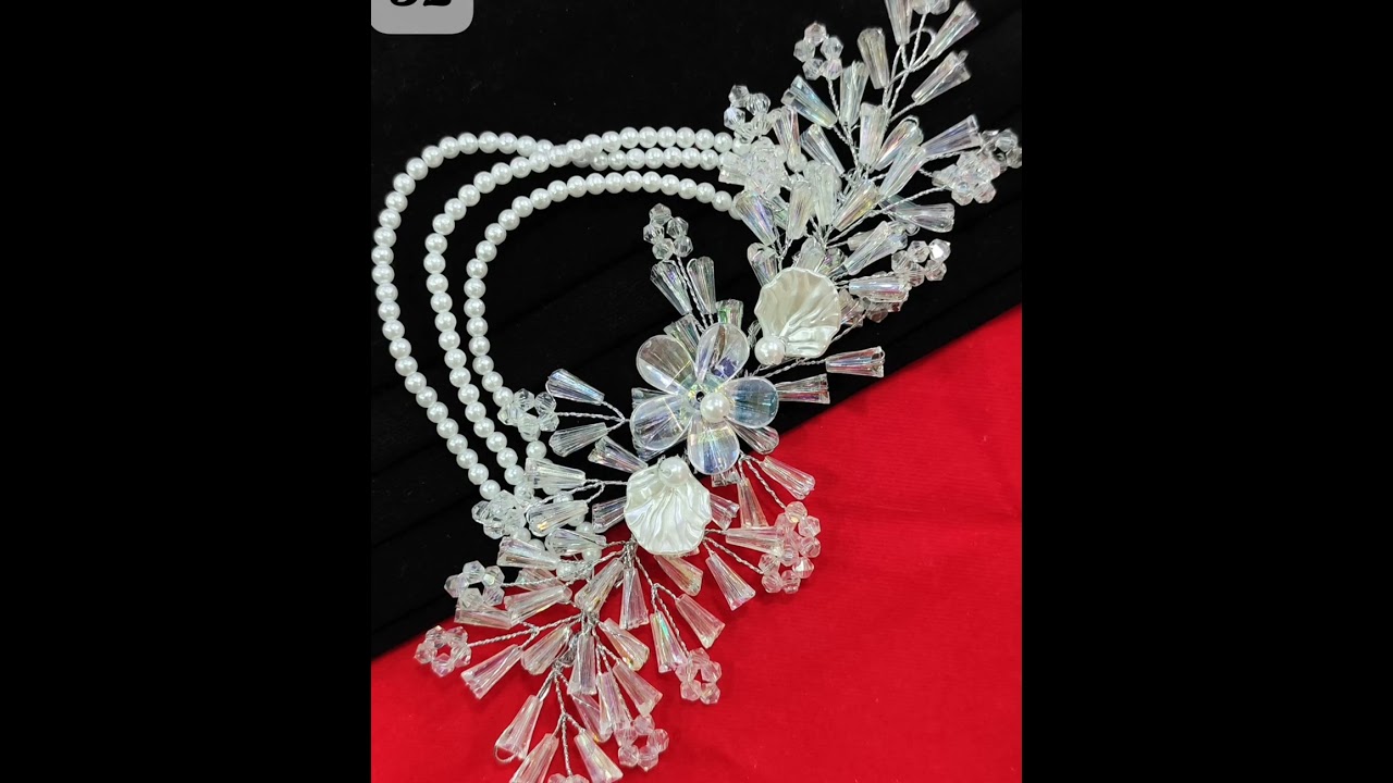 white gold hair accessories 