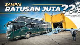 SEGINI BIAYA PENYEBRANGAN 4 BUS TRONTON | Menjemput Putra Jaya Sleeper Bus Di Makassar