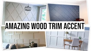 100 Wood Trim Modern Accent Wall Ideas for Home