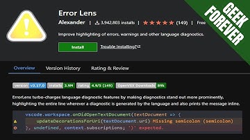 ⚙️Improve Highlighting of Errors in VS Code (Error Lens)