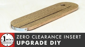 A BETTER Zero Clearance Insert!