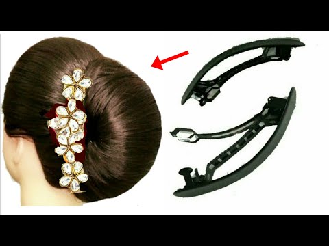 new-easy-hairstyle-for-french-hairstyle-||-french-bun-||-french-roll-||-hair-style-girls