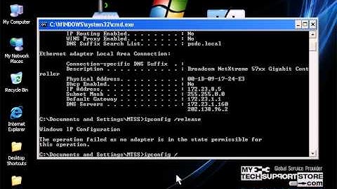 How To Change Dynamic IP Address In Windows XP