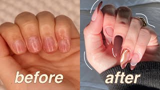 step by step tutorial on aesthetic nails at home