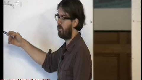 TMS16 L7. Andrei Bernevig. Topological Superconductors, part I