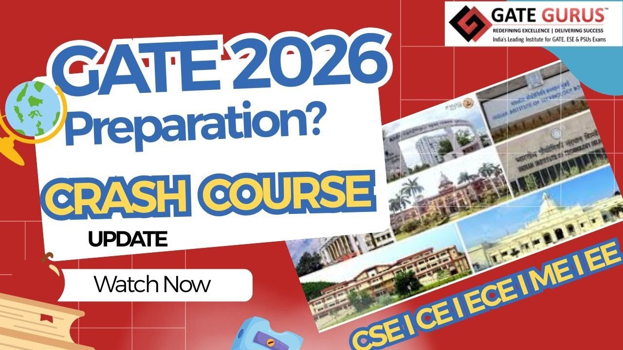 GATE 2026 Crash Course Launched! Conquer Your Exam with Gate Gurus &Engineers Career Group!