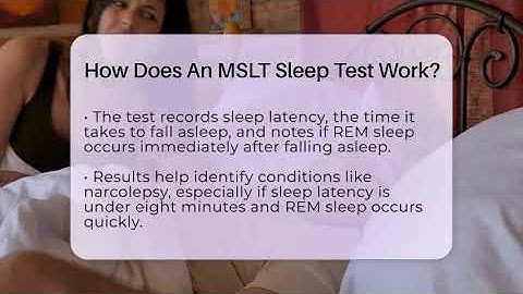 How Does An MSLT Sleep Test Work? - Sleep Apnea Support Network