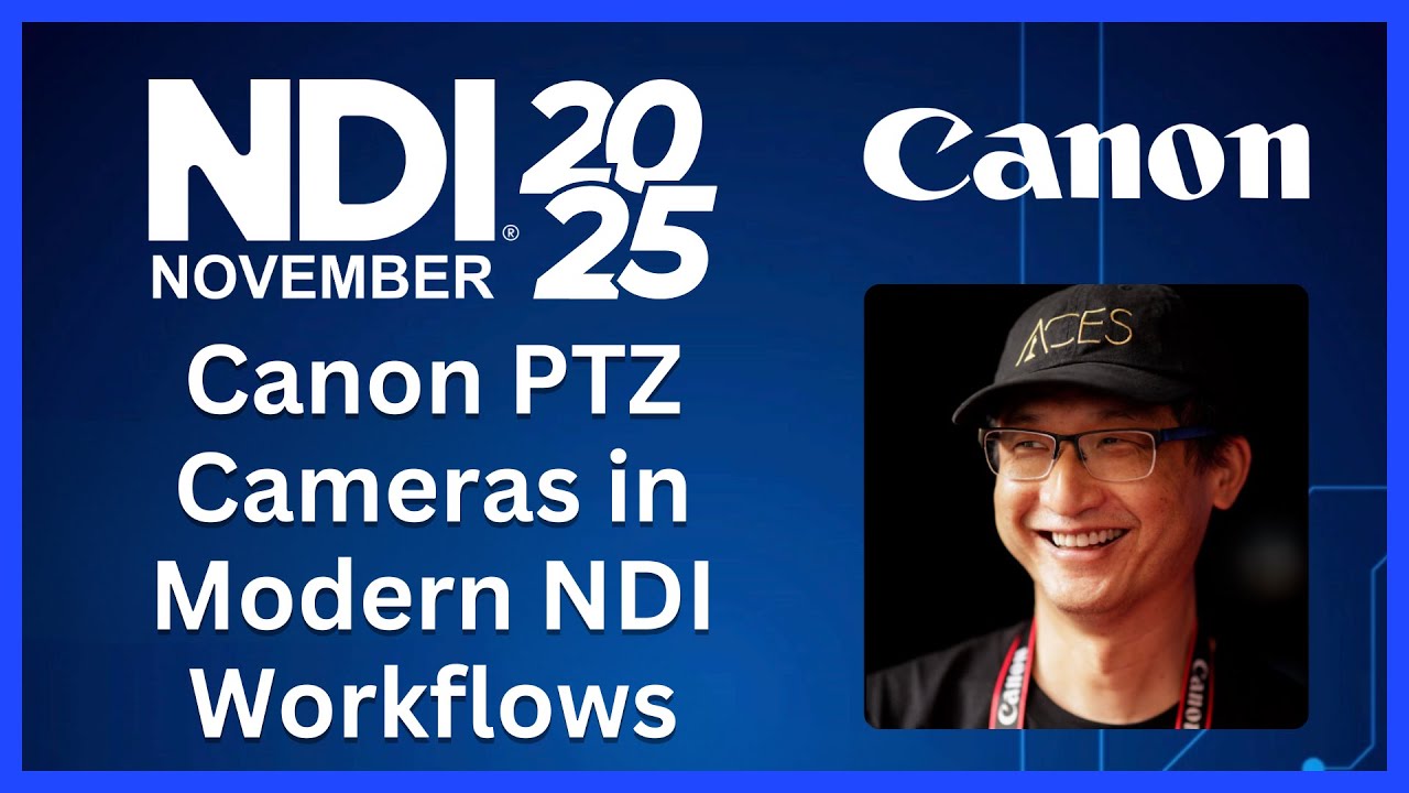 NDI Workflows with Canons new CR-N400 & CR-N350 PTZs | Live Color Match Demo & LUT Import