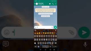 Unknown typing trick WhatsApp (secret)