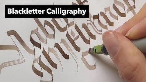 Fraktur Blackletter Calligraphy Alphabet | Walnut ink and Pilot parallel pen