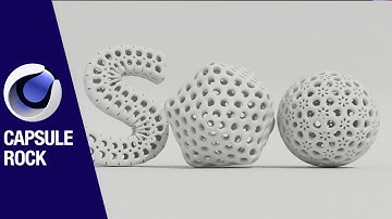 Alien Rock model With Cinema 4d Capsules