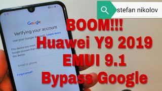BOOM!!! Huawei Y9 2019 /JKM-LX1/. Remove Google Account, Bypass FRP.