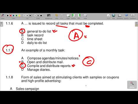 OFFICE PRACTICE N5 SECTION A PRACTICE QUESTIONS AND ANSWERS
