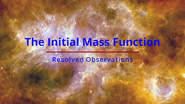 Star Formation 2020 - Lecture 9 - The Initial Mass Function - Part 1