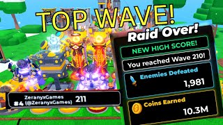 I Reached Wave 210 In Defend The Castle New Base Update Top Layout